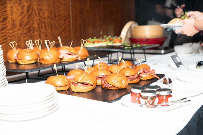 Mini prosciutto brioche sliders